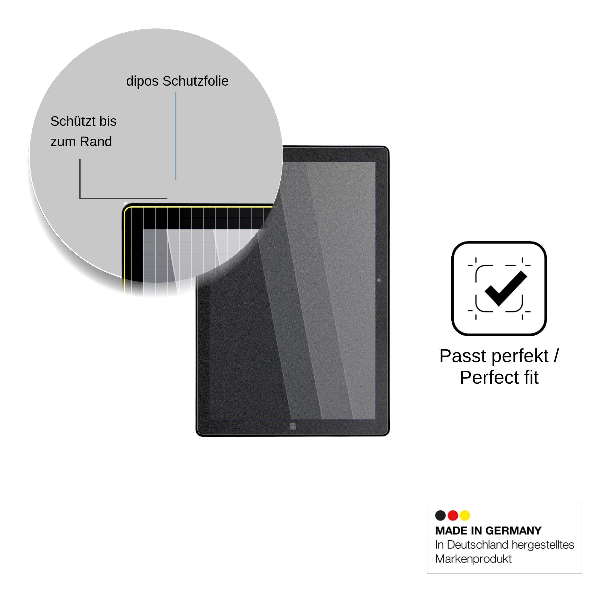 dipos Protector de Pantalla Antiespía para AWOW Wi-10 Home
