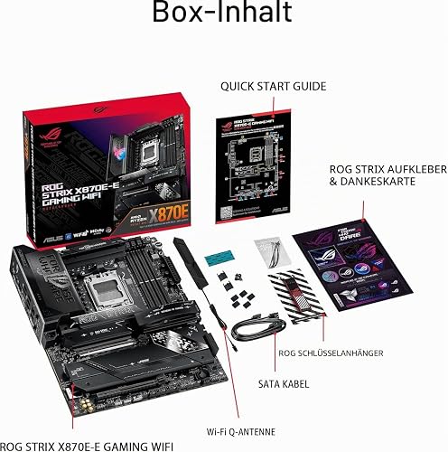 MICRO CENTER AMD Ryzen 7 9800X3D CPU Processor with ASUS ROG Strix X870E-E R2 Gaming WiFi ATX Motherboard (WiFi 7, 5X M.2, PCIe 5.0, USB4 Type-C) - 7