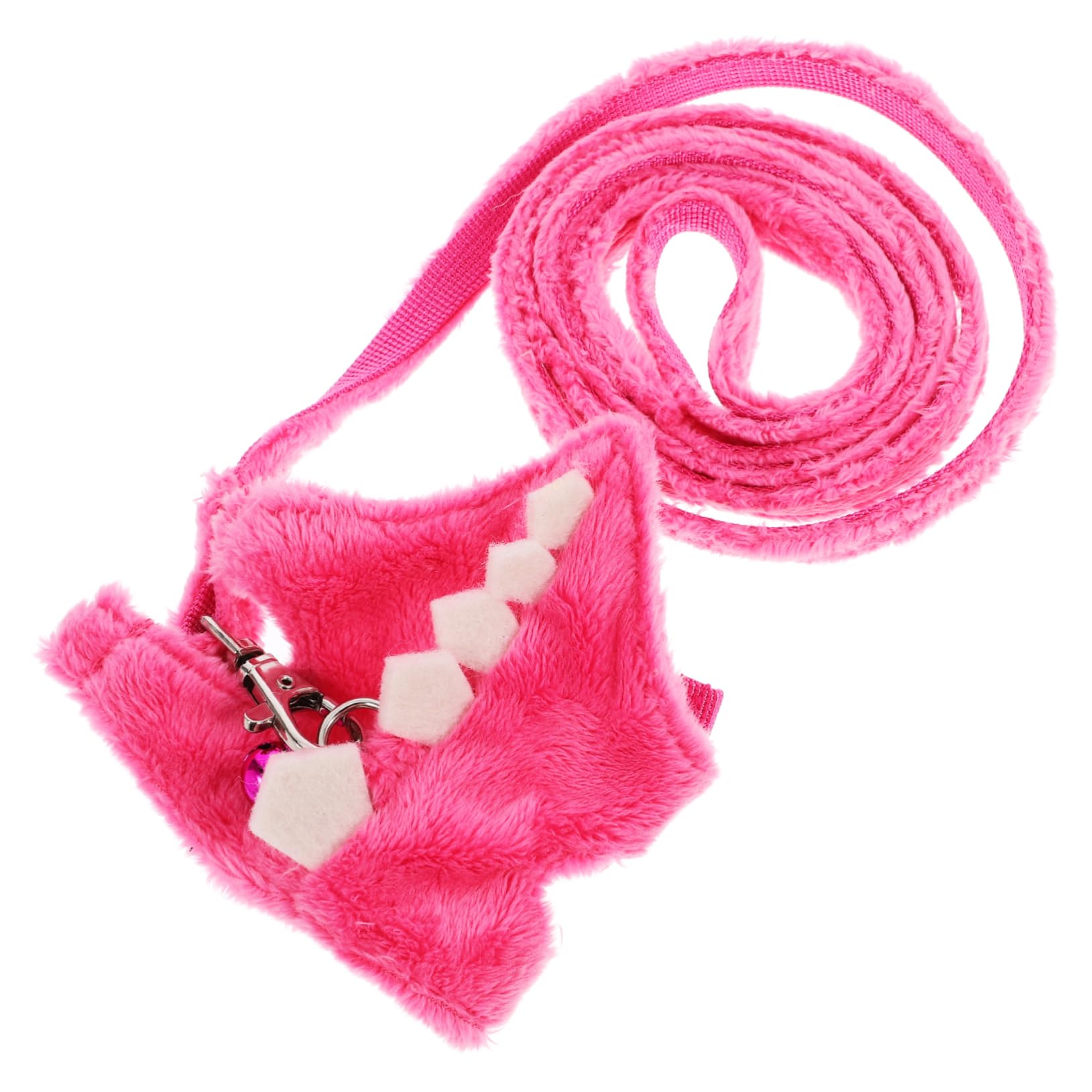 INOOMP 3pezzi Guinzaglio Per Animali Pettorina Per Ferret e Animali Domestici Resistente Passeggiate All Materiali Premium e Fibbia Colore Rosa