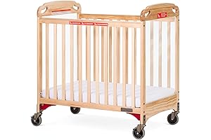 Child Craft Safe Haven Daycare Evacuation Compact Wood Crib
