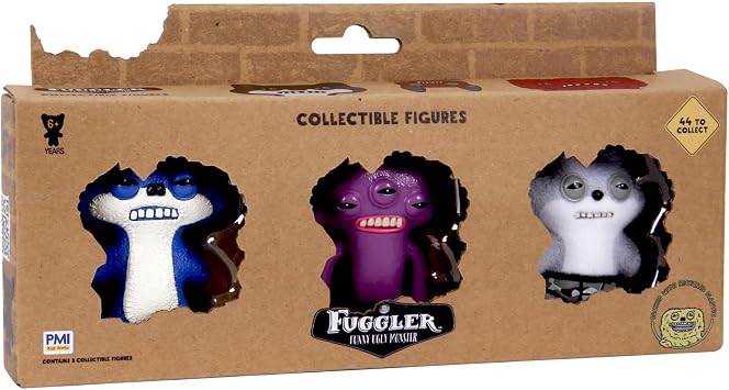 Fuggler Funny Ugly Monster Collectible Figures - Pack of 3 Random Figures
