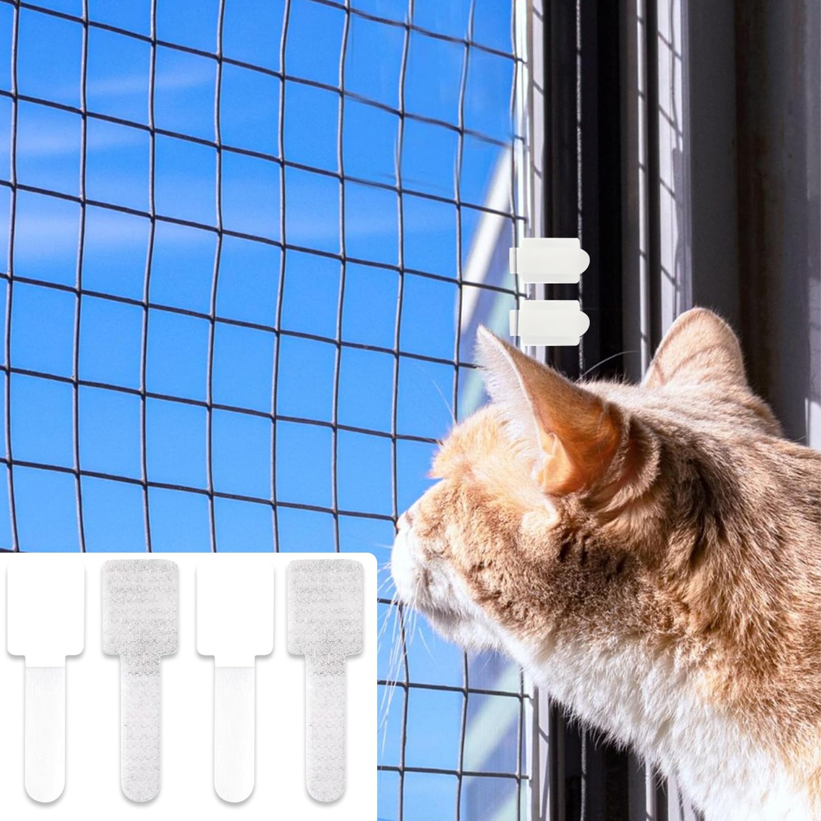 Ganci Adesivi A Forma Di Gatto, 4 Pezzi, Creativi E Autoadesivi Per Chiavi E Accessori - 4