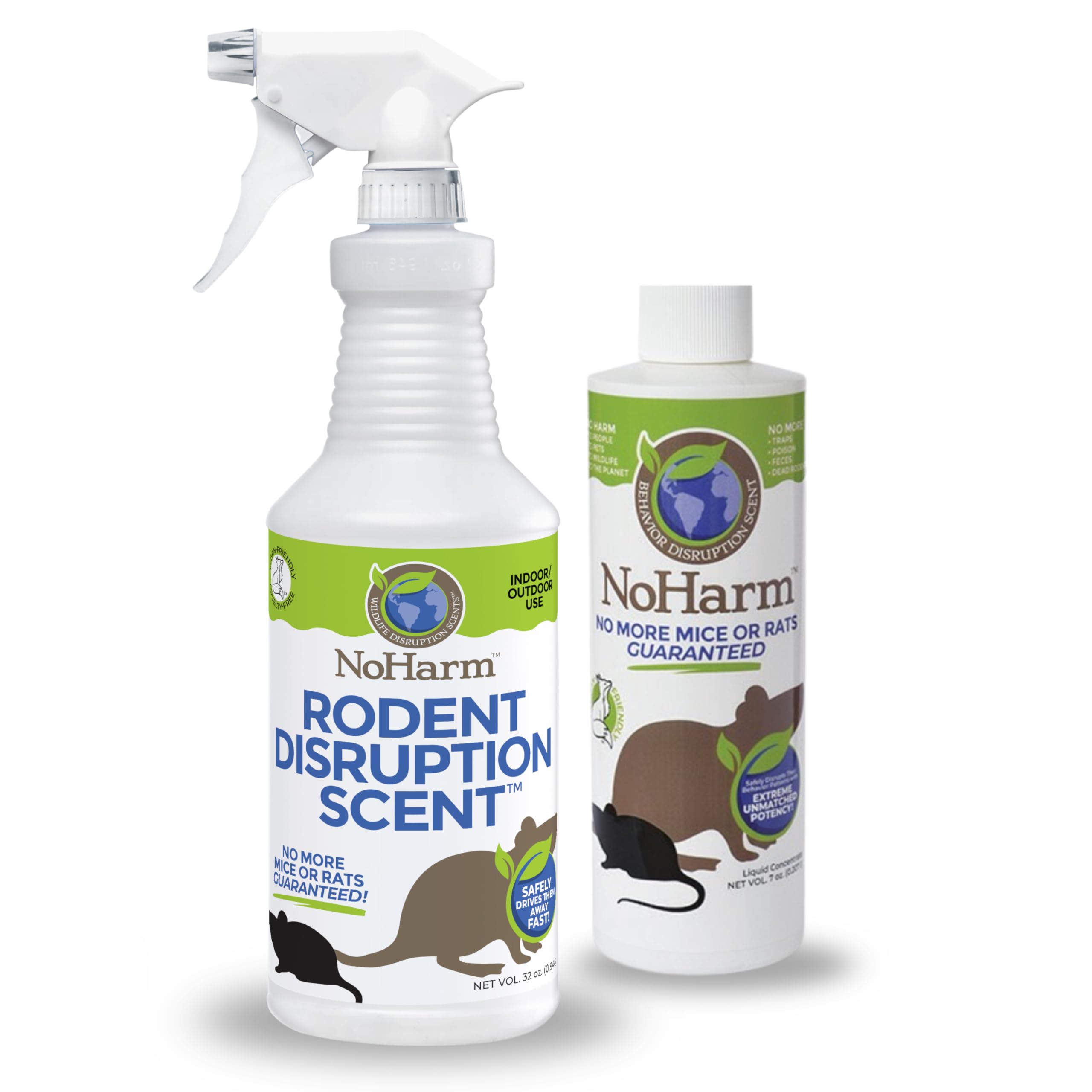NoHarm Mice &amp; Rats Disruption Ready to Use Spray + Refill - 32 oz + 7 oz