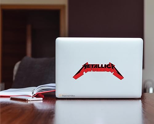 Miniatura 4 de Imperial Vibes Metallica Band - Adhesivo impermeable para coche, camión, camioneta, SUV, vinilo para parachoques de ventana, taza de pared, laptop,