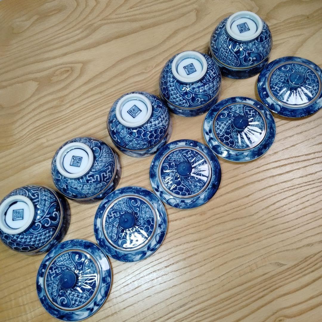 Amazon.co.jp: 清水焼 京焼 平安利昌 加藤利昌 染付茶碗 : ホーム  