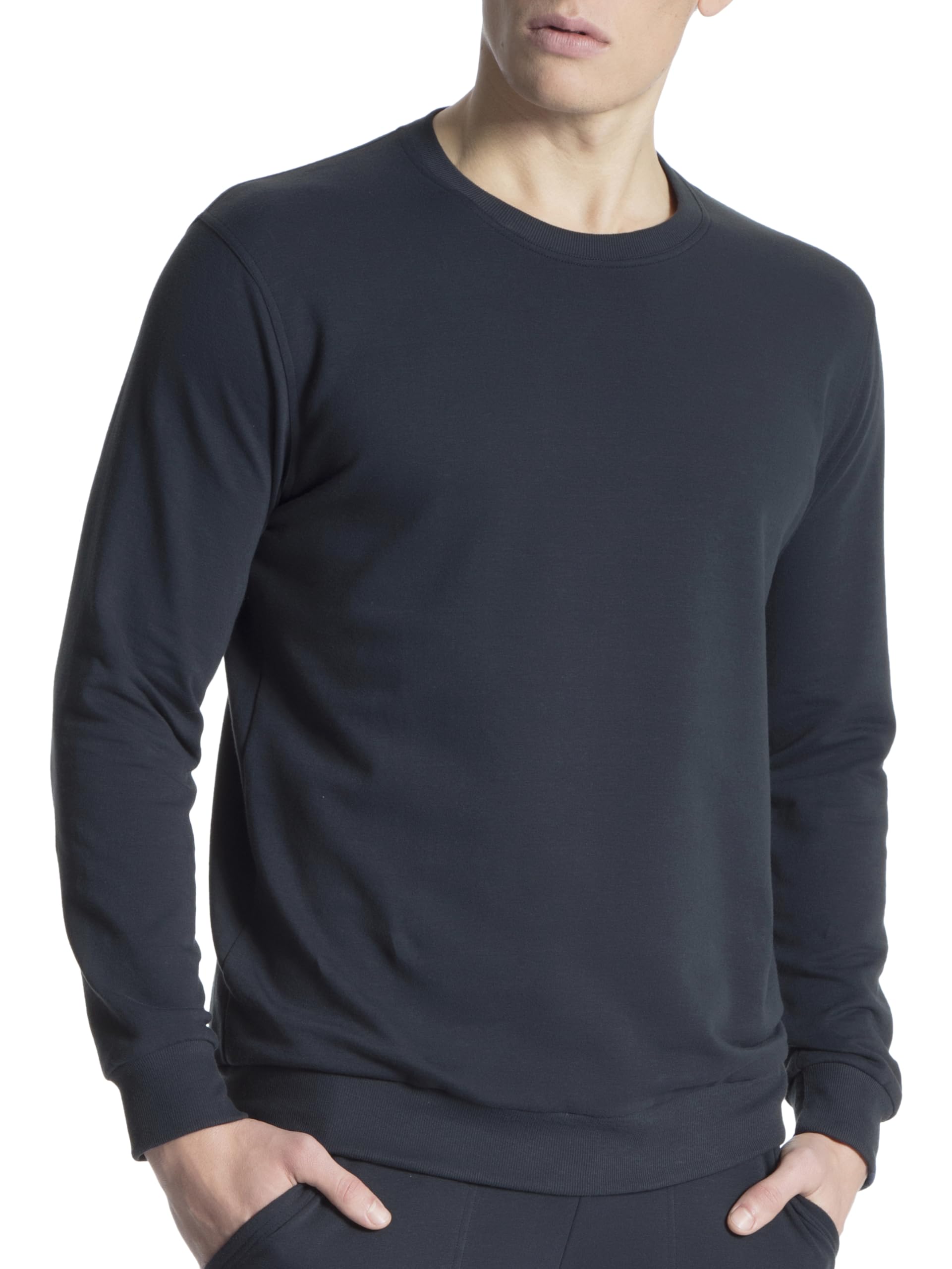 CALIDA Herren Remix Basic Lounge Langarmshirt (1er Pack)