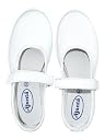 AJANTA Velcro School Shoe for Girls (White, UK Footwear Size System, Big Kid, Numeric, Medium, 6) gallery image