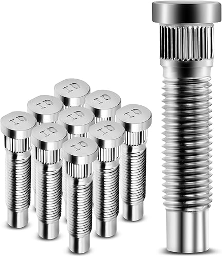 Miniatura 9 de A-Premium M12-1.50 - Juego de 10 pernos de rueda compatibles con Chevrolet Malibu Cruze Orlando Sonic Spark Trax Volt Cadillac ATS ELR Buick