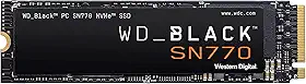 SSD WD Black SN770 1TB NVMe M.2 2280 (Leitura até 5150MB/s e Gravação até 4900MB/s)