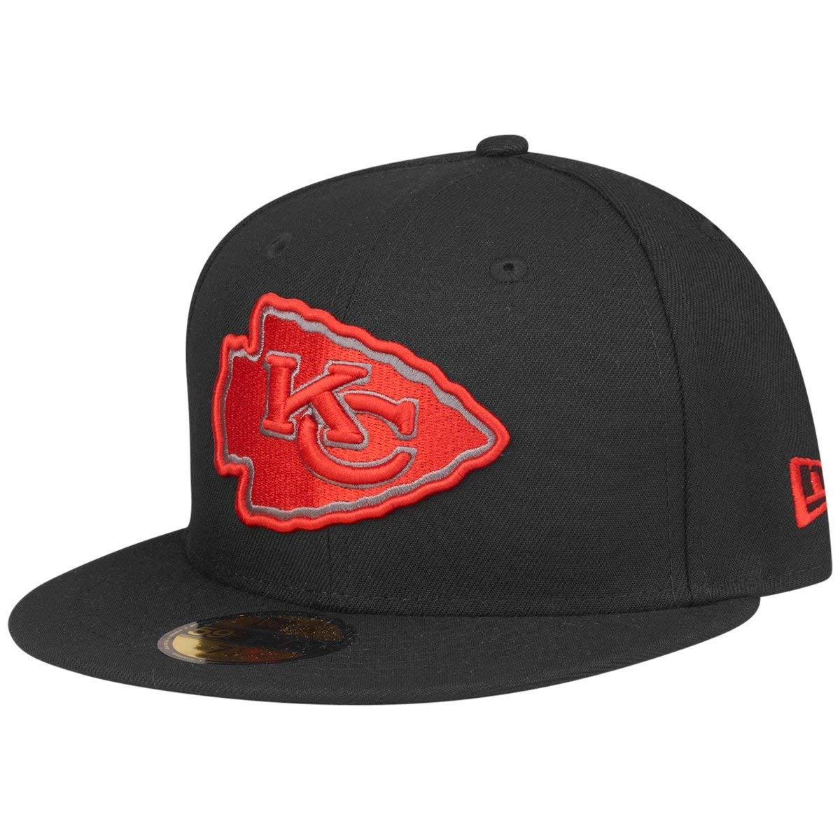 New Era 59Fifty Fitted Cap - NFL Kansas City Chiefs Black - 7 5/8