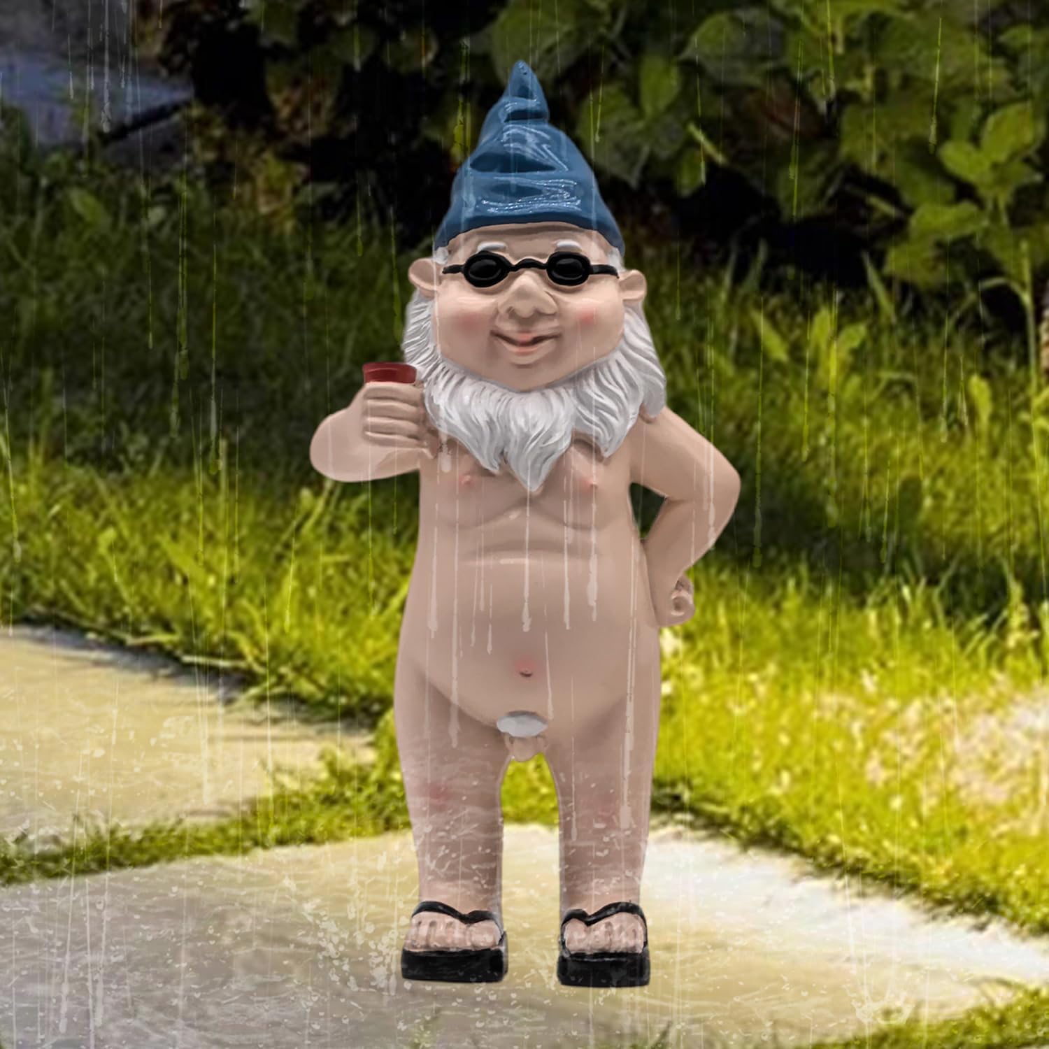 Nani Da Giardino Divertenti Estefanlo - Coppia In Resina Impermeabile Per Cortile E Balcone - Foto 3