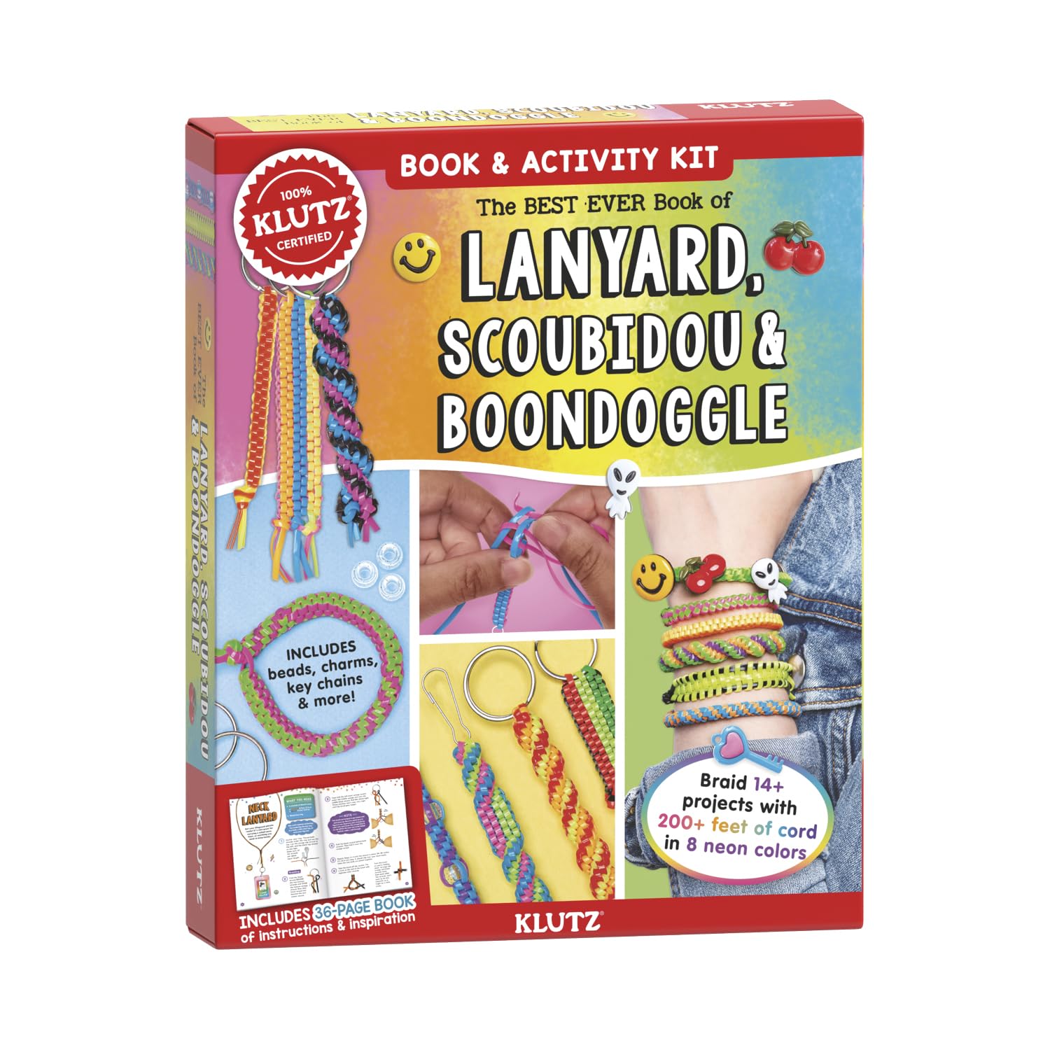 KLUTZ The Best Ever Book of Lanyard, Scoubidou, and Boondoggle Craft Kit