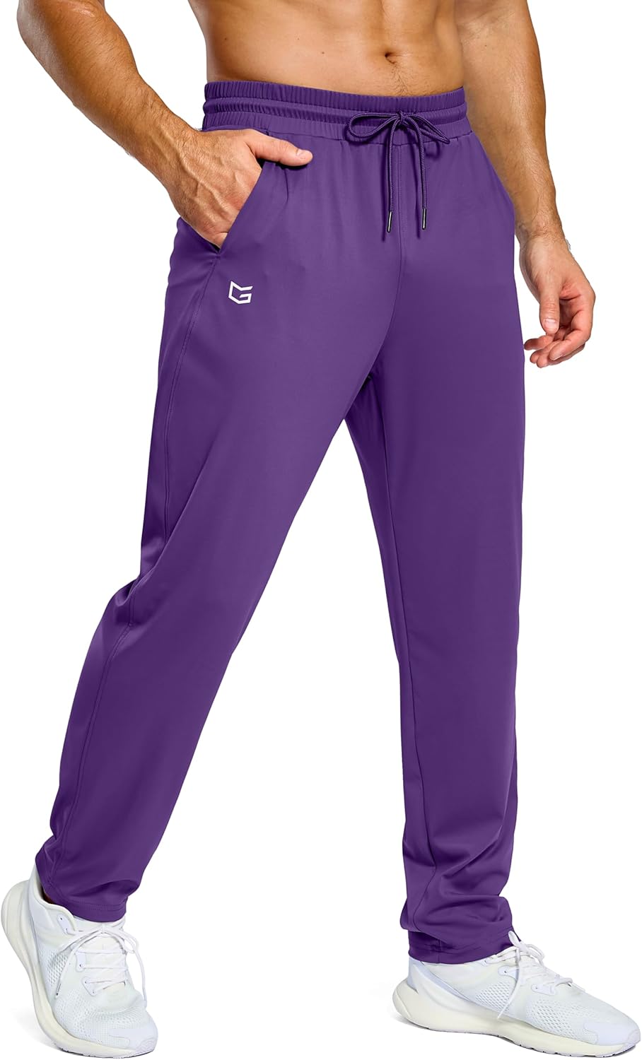 G Gradual Men's Sweatpants with Pockets Lightweight Workout Athletic Track Pants Stretch Gym Running Jogging Joggers for Men