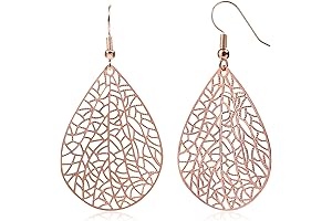 Rose Gold Teardrop Earrings: A Timeless Embrace