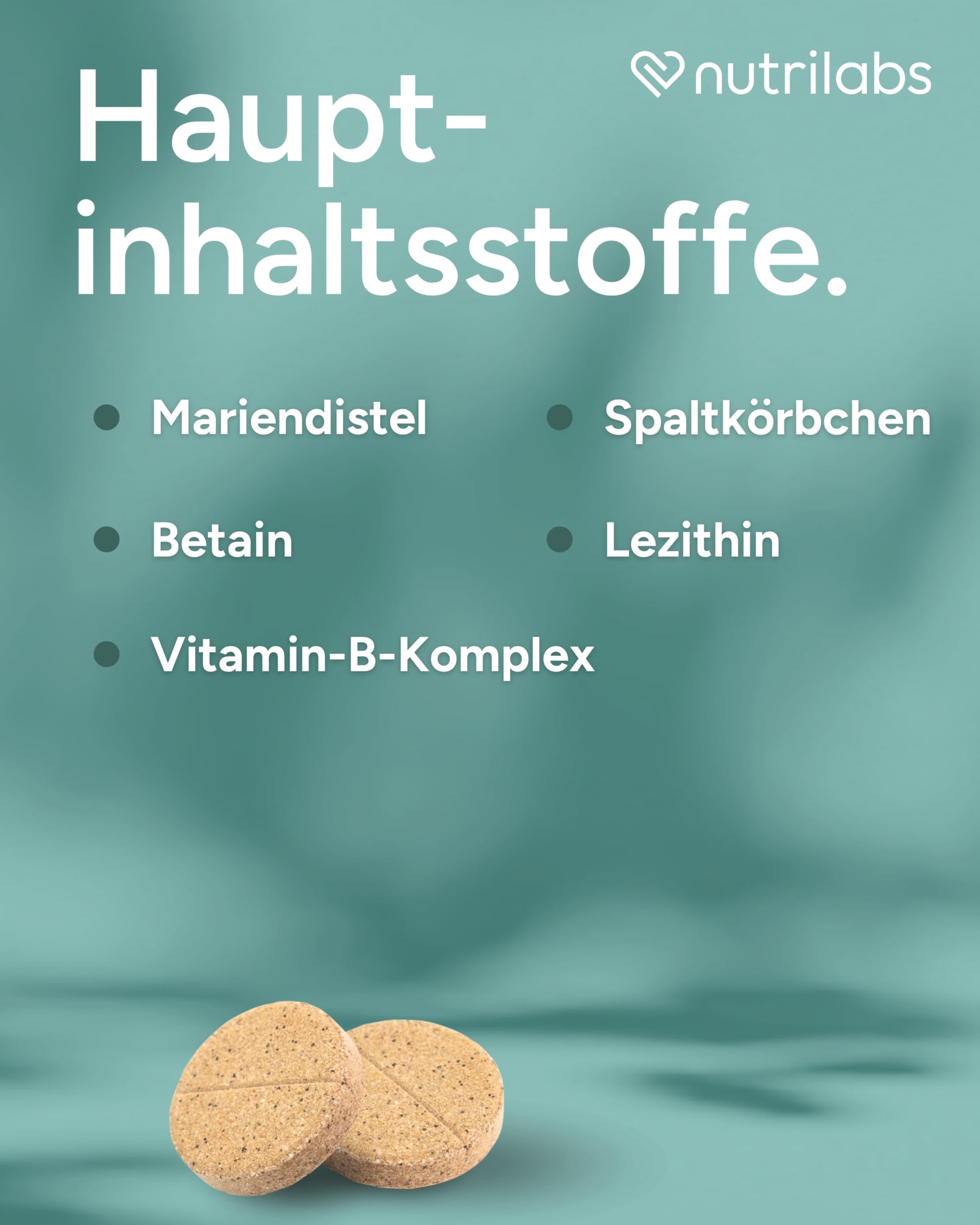 NutriLabs Rascave Hepar Forte Tabletten für Hunde 90 Stück - Mit Vitamin-B-Komplex & pflanzlichen Inhaltsstoffen - Unterstützt Leberfunktion, Stoffwechsel & Regeneration - Nahrungsergänzung für Hunde