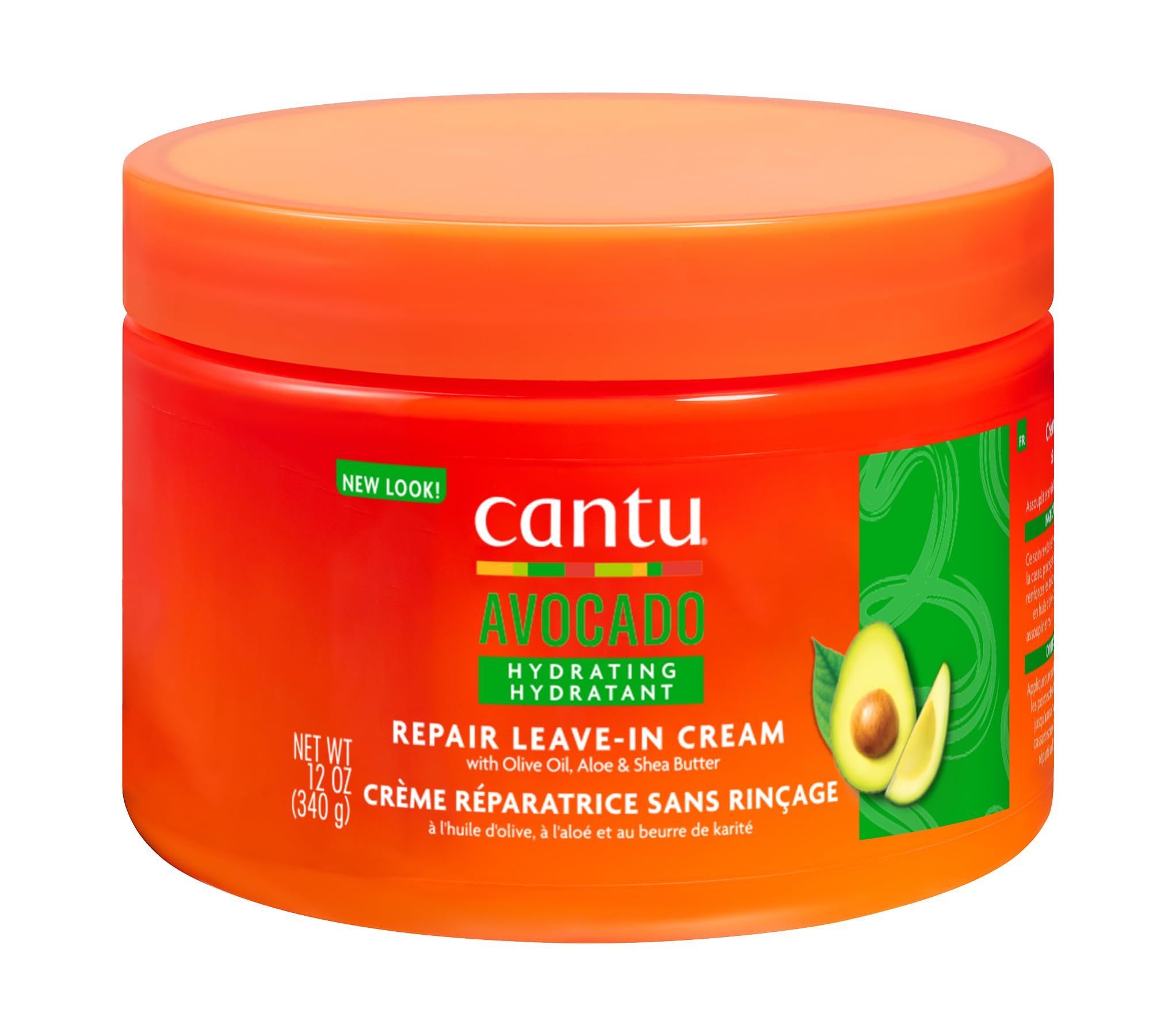 Cantu Crème de Soin sans Rinçage, à l'Avocat, 340 g (l'Emballage Peut Varier)