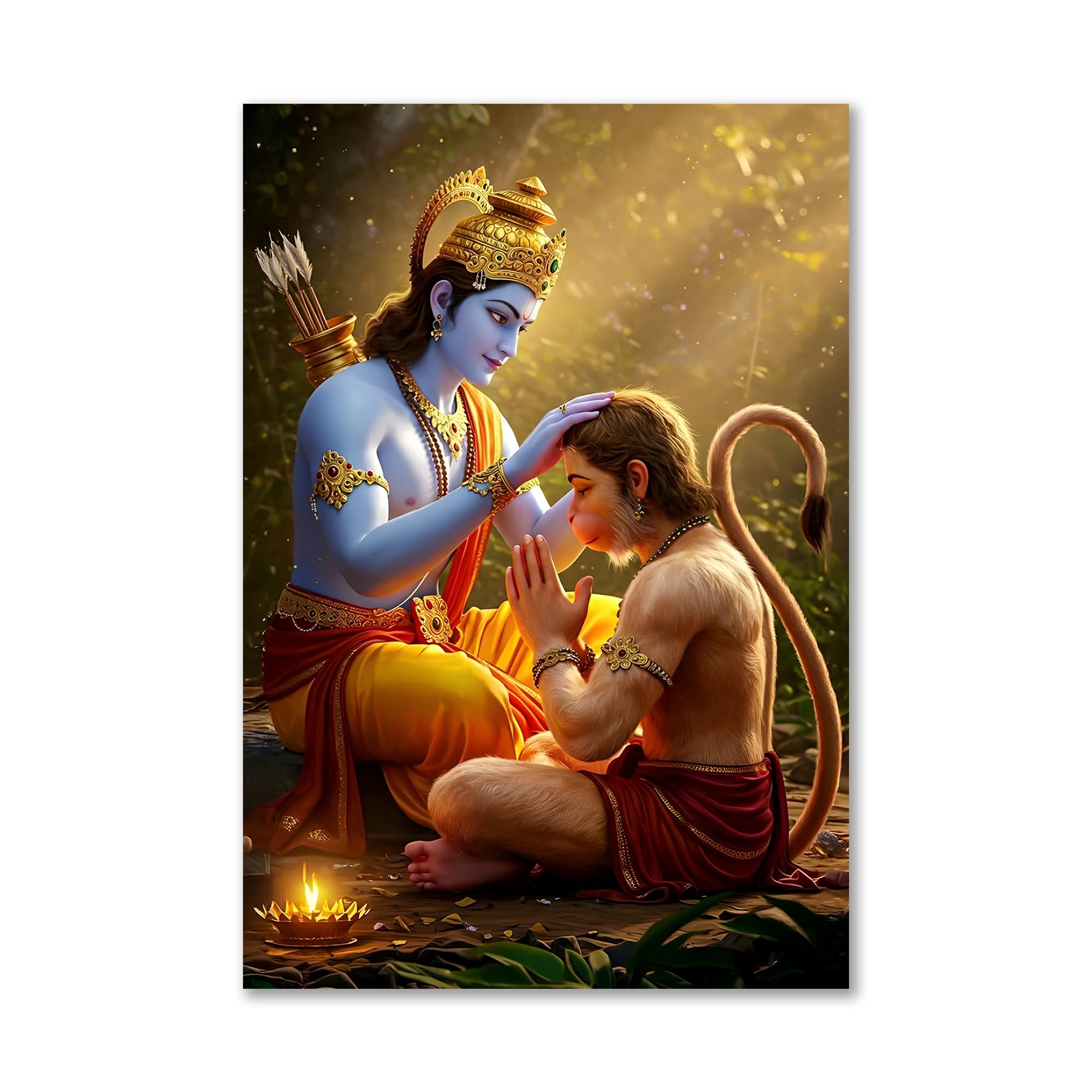 Lord Hanuman Poster - Bajrangbali Art -11 Lord Hanuman Poster - Bajrangbali Art -11