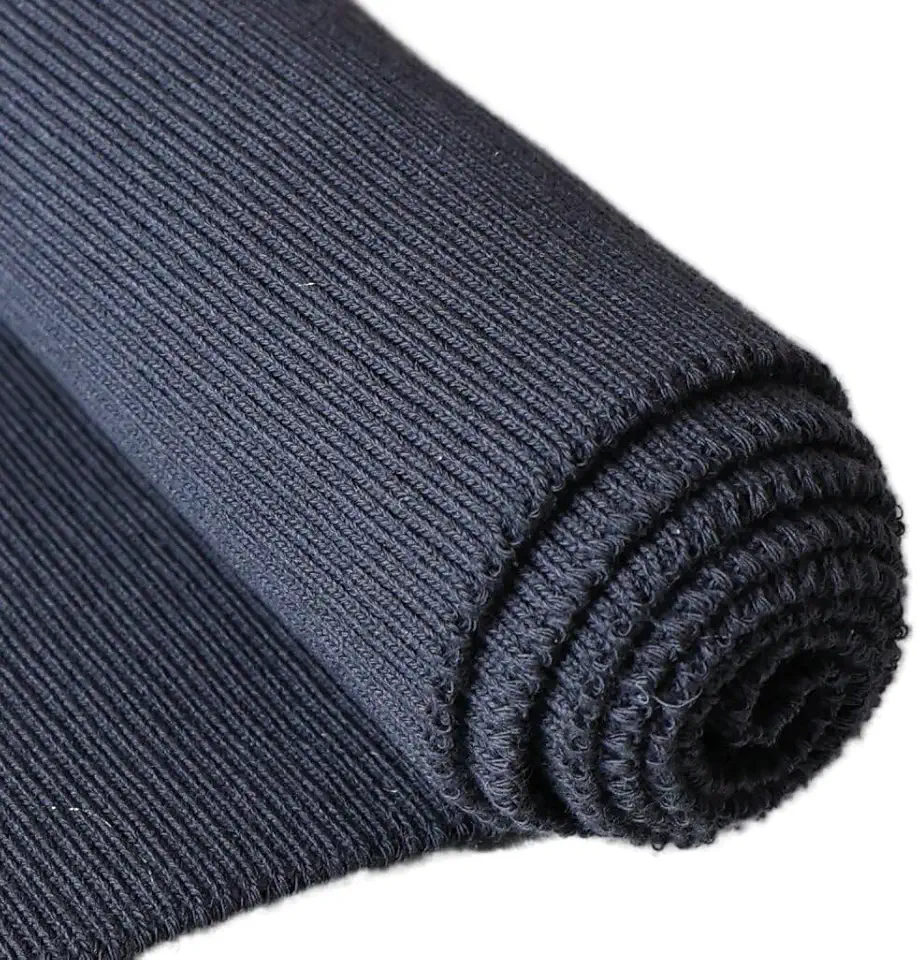 TinaKim Tecido de malha canelada resistente - 95% algodão 5% elastano para punhos, cinturas e golas | Material de costura de jaqueta elástica | Acabamento de vestuário para jaquetas bomber/plumas
