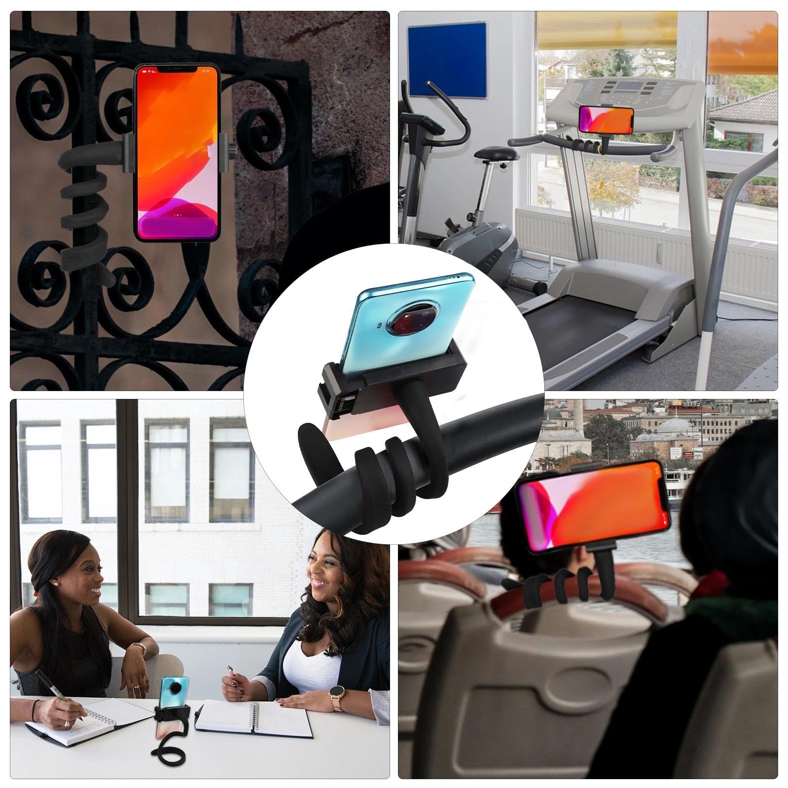 Supporto per telefono per passeggino Supporto per telefono cellulare portatile Supporto per telefono per passeggino con braccio flessibile antiscivolo Supporto per telefono flessibile Accessori