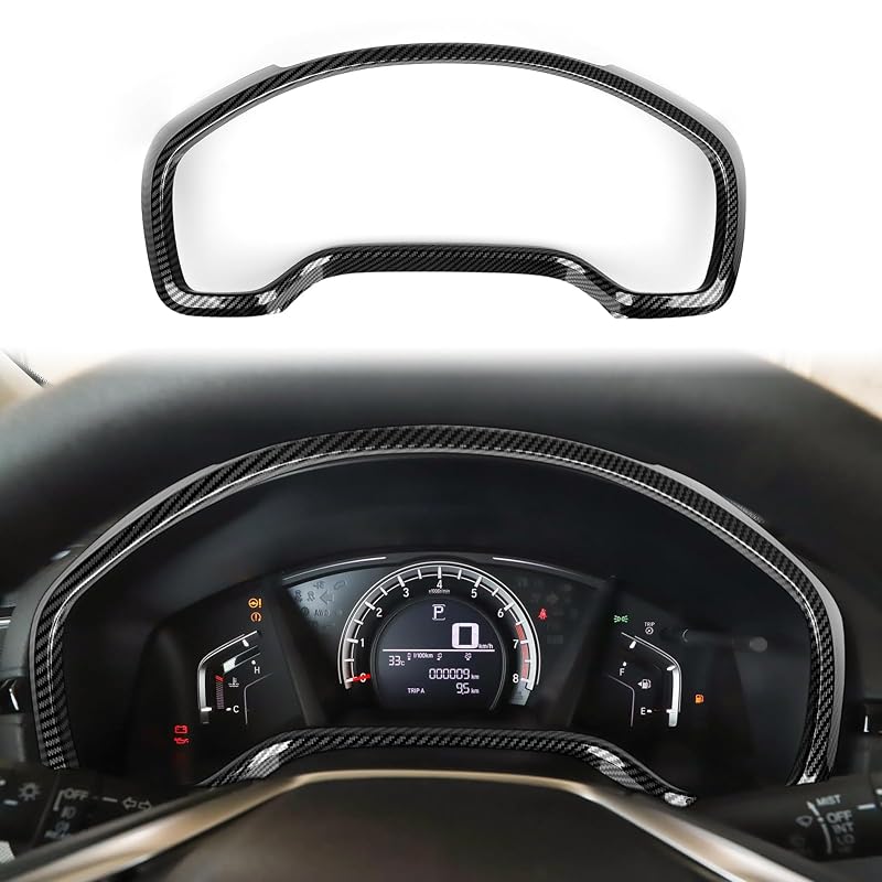 Adesivo Decorativo para Painel com Acabamento Fibra de Carbono Honda CR-V 2017 a 2022 BRMYL, 1 Peça
