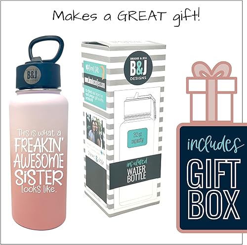 Miniatura 5 de Regalos divertidos para hermanas, taza de café impresionante para hermanas, gran regalo de taza de viaje para hermanas de hermana pequeña, hermano