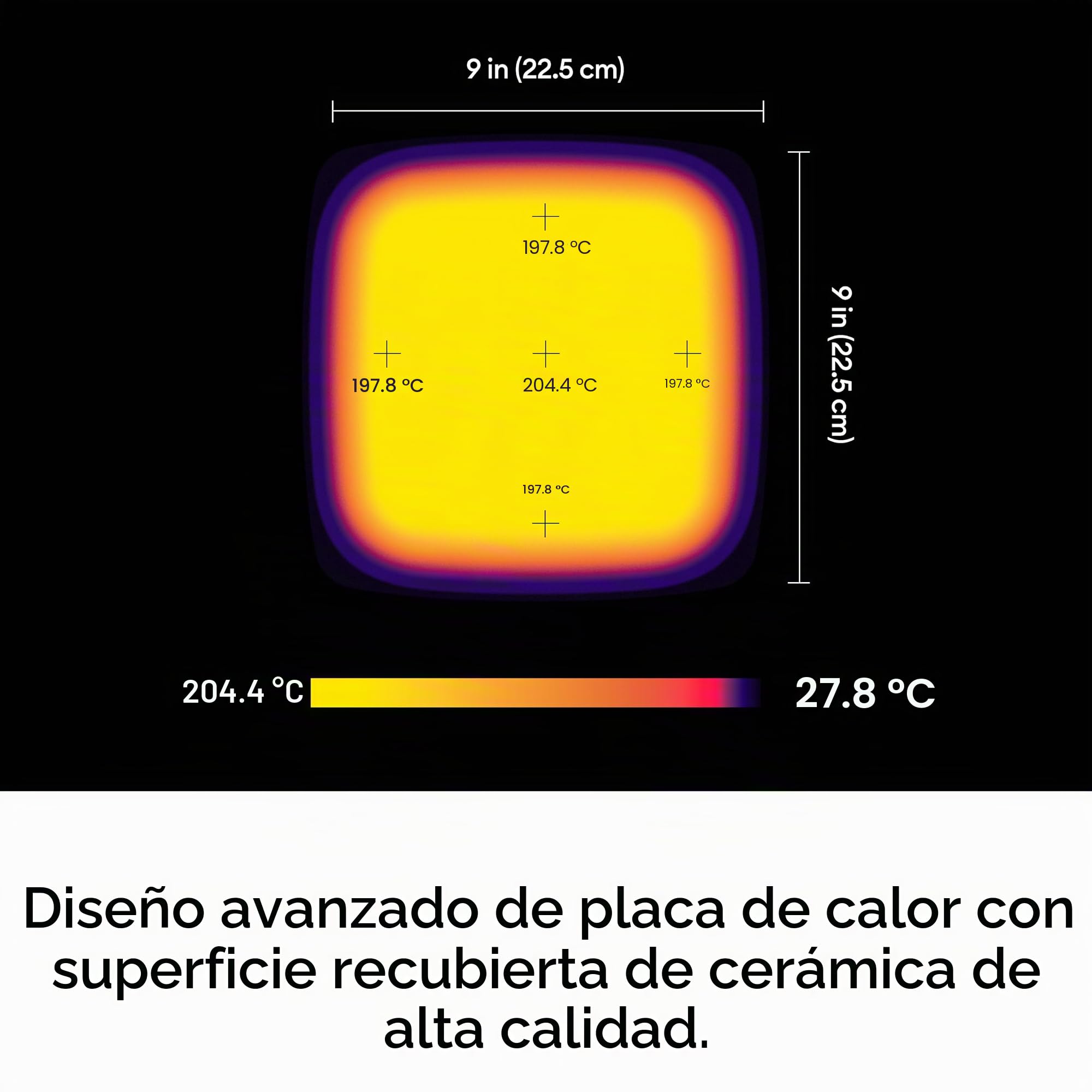 Cricut EasyPress 3 - Prensa de calor inteligente con Bluetooth, para camisetas, cojines, bolsas y más, placa de calor con revestimiento cerámico para control preciso de la temperatura (23 x 23 cm)