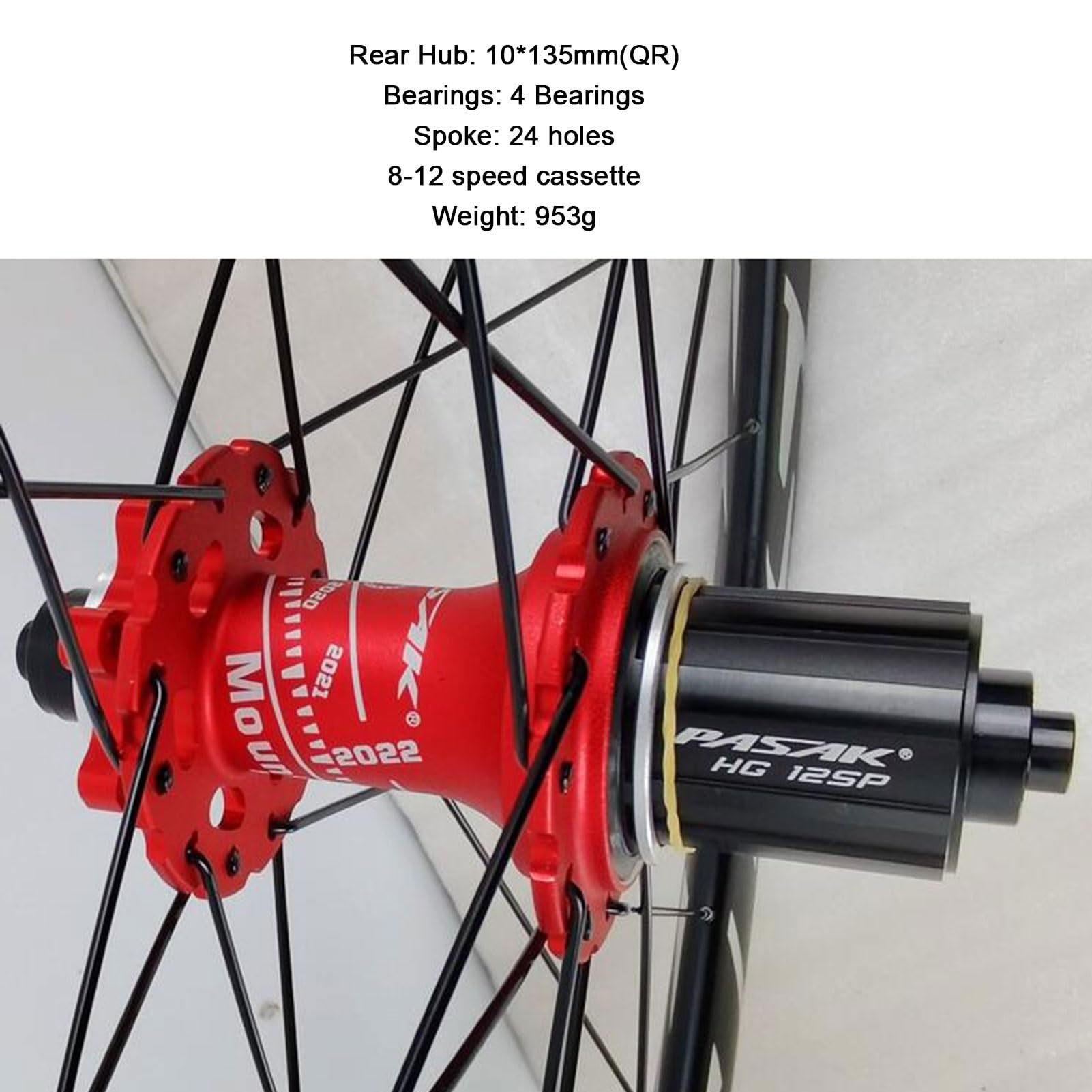 Paire De Roues De Vélo De Route 700C Jante De Frein en Disc 20H Trou Moyeu