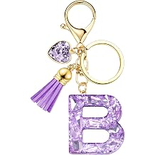 Initial Keychain Letter Bag Charms for Women, With Artificial Diamond Cute Purse Handbag Accessories