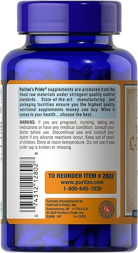 Miniatura 2 de Puritan's Pride Vitamina C 1500 mg con cápsulas de Rose HIPS, 100 unidades