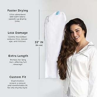 FORMUL-A - Microfiber Hair Towel Wrap - Anti Frizz - Fast Drying - Hair Care - Hair Plopping - Hair Turban - Super Absorbent