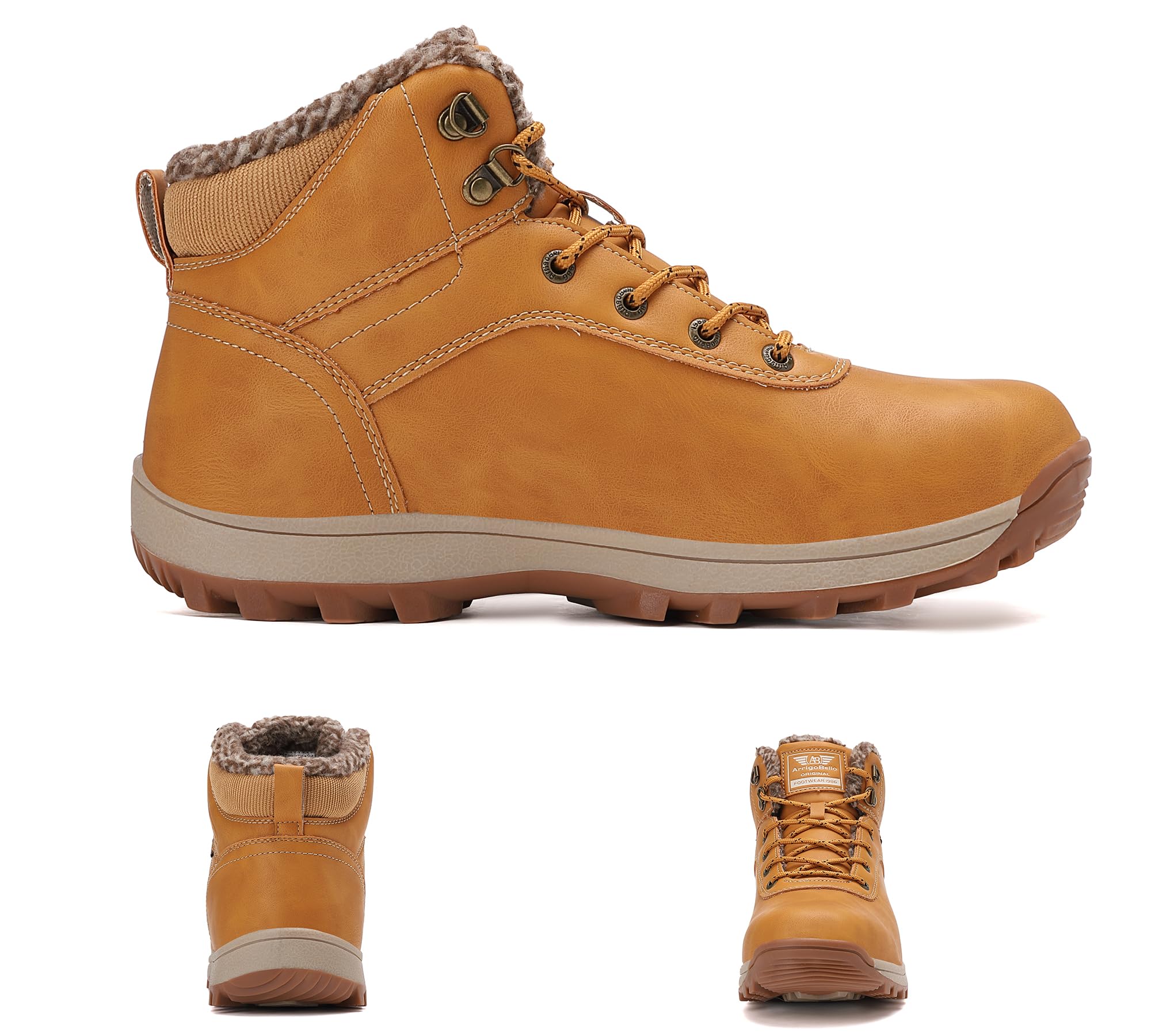 ARRIGO BELLO Stivali Donna Uomo Neve Invernali Scarpe Antiscivolo Allineato Caloroso Boots Outdoor Stivaletti 36-46
