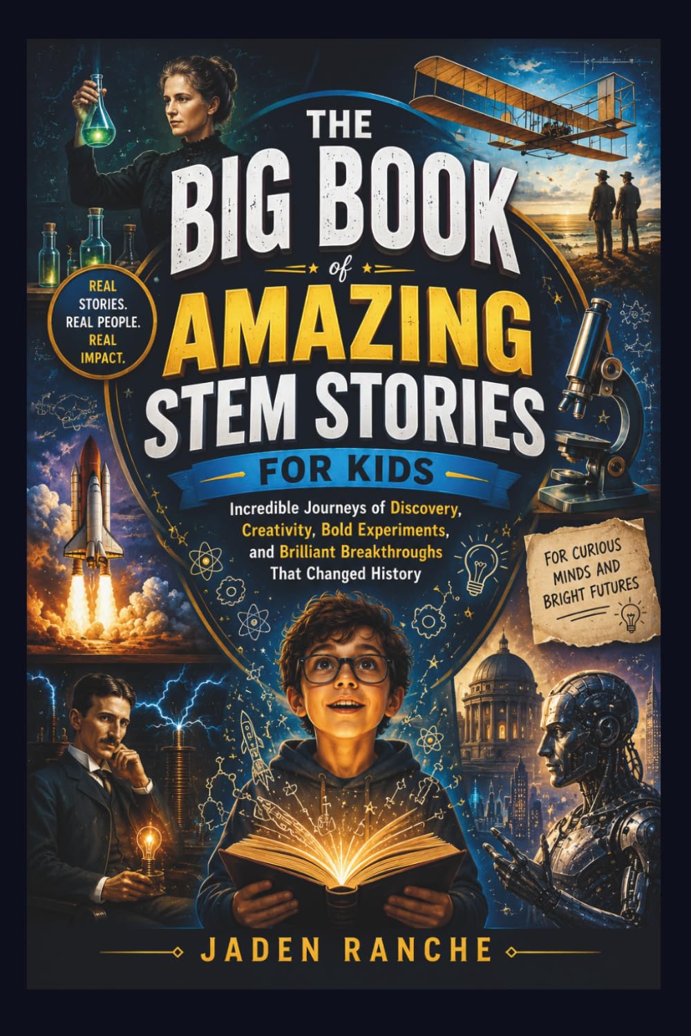 THE BIG BOOK OF AMAZING STEM STORIES FOR KIDS: Incredible Journeys of Discovery, Creativity, Bold Experiments, and Brilliant Breakthroughs That Changed History