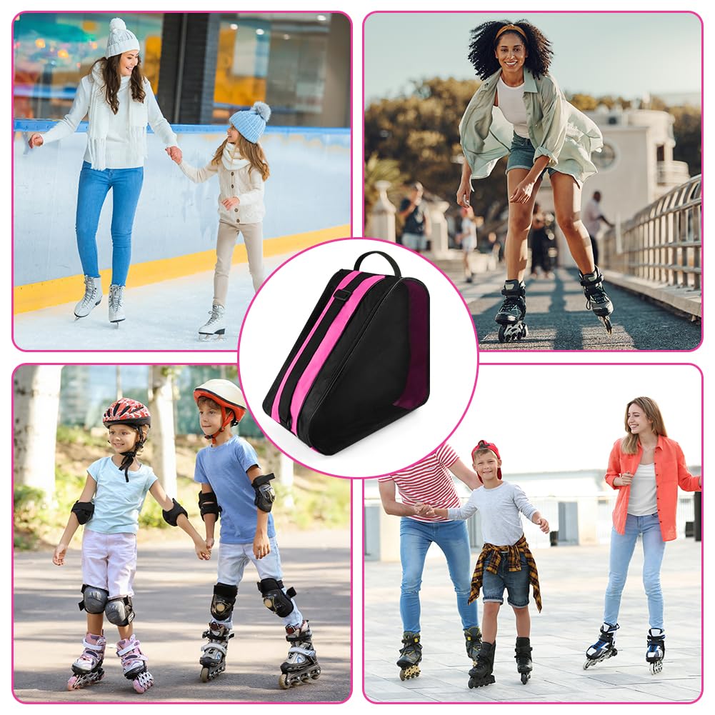 Flintronic Borsa Pattini Traspirante con Tracolla Regolabile per Scarpe Skate e Pattini in Linea