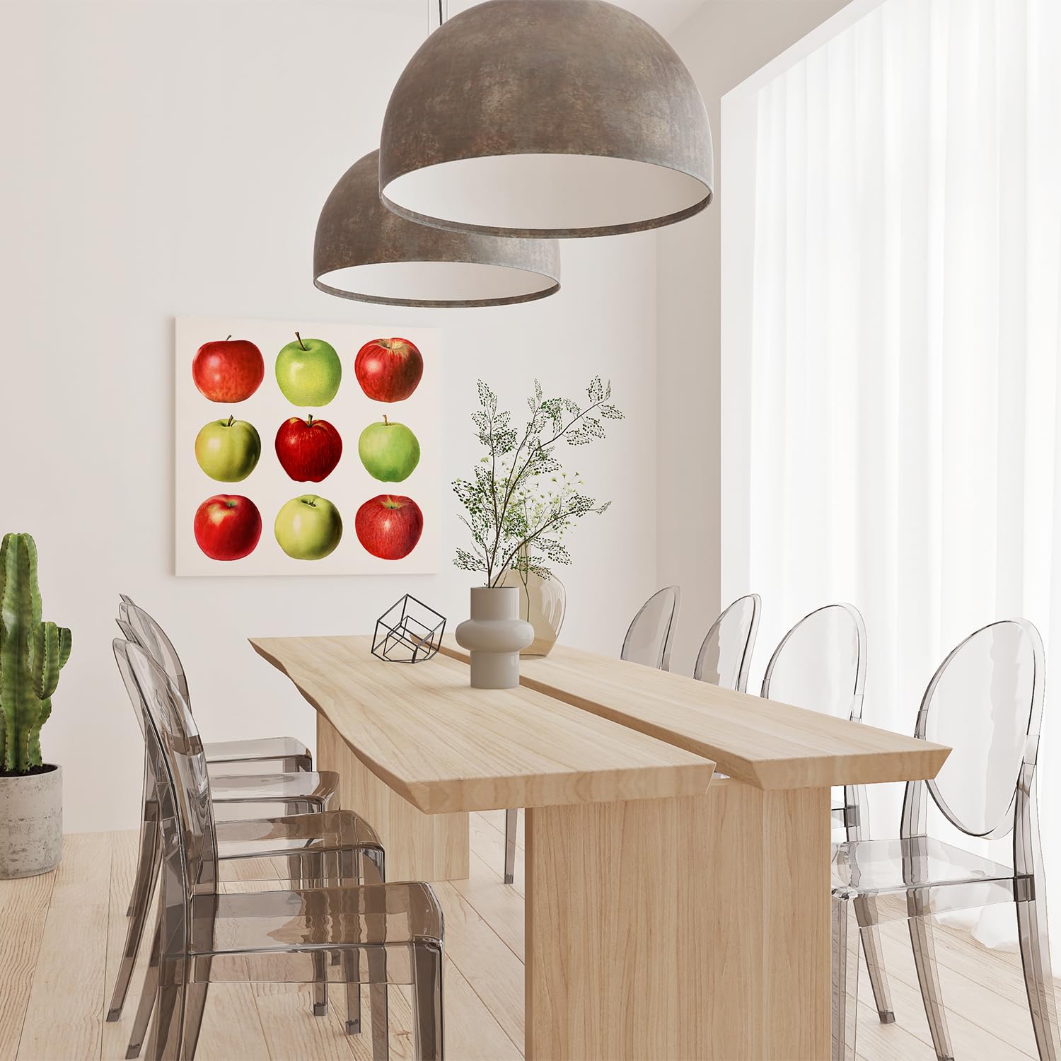 Artaza Cuadros Decoración Salón Modernos Manzanas - 70x70 cm - Cuadros Decorativos Cocina Pared - Decoración Hogar Frutas - Lienzos Salon
