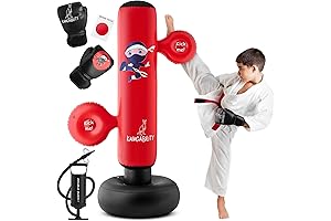 Kids Boxing Gloves and Punching Bag for 8-12: Kids Punching Bag Set