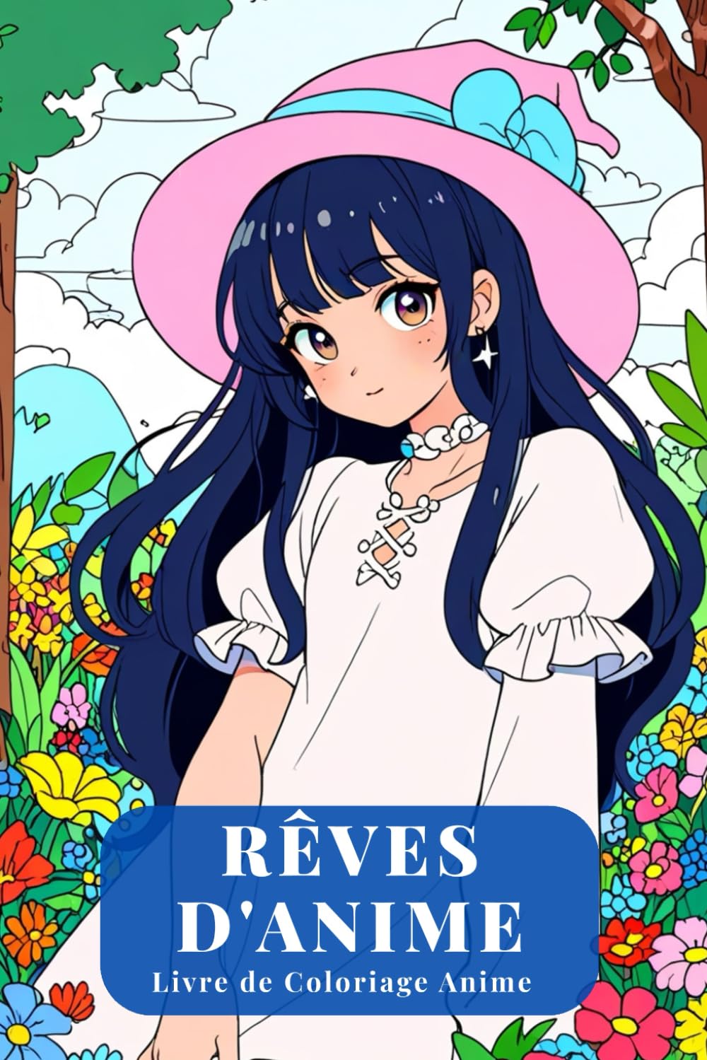 Rêves d'anime. Livre de Coloriage Anime pour Adultes & Ados – 82 Portraits Féminins Détaillés – Style Manga Japonais – 165 Pages avec Verso Blanc: Un ... et relaxant pour les fans d’anime et manga