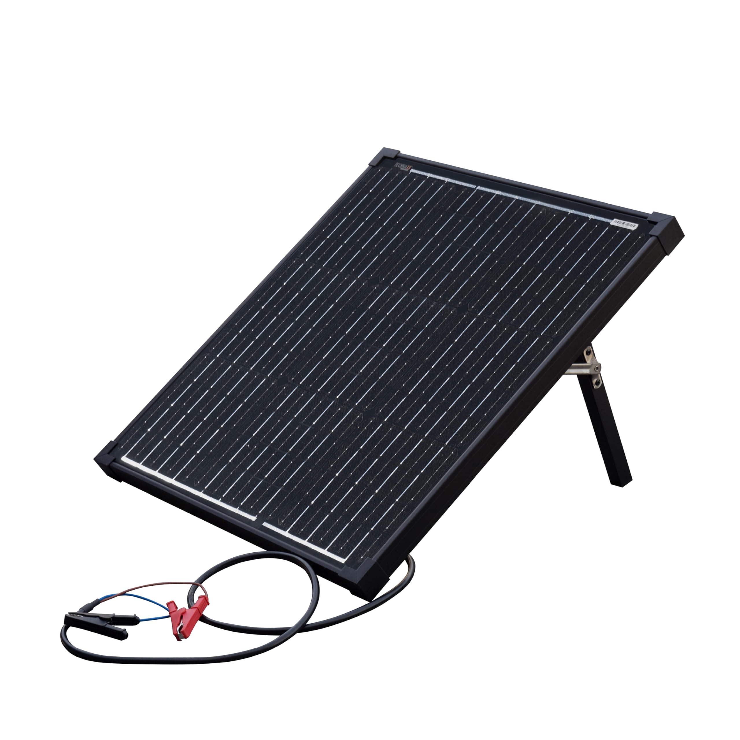 Technaxx 50W Solarpanel Set Monokristallin Tragbares Solar Ladegerät mit LCD Laderegler 18V 2,78A 2x USB Solar Panel für Camping Garten Wohnmobil 12V Batterie AGM Gel LiFePO4 TX-214
