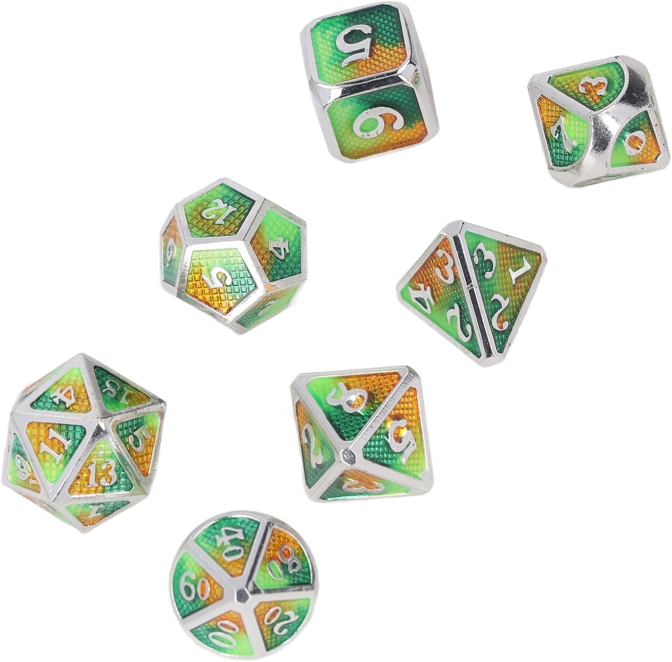 7 주사위 세트 (주황색-빨간색)-Freehip.co.kr