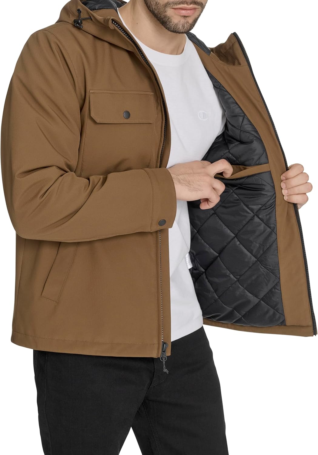 Levi's mens Ripstop Softshell Jacket With Hood - Image 6