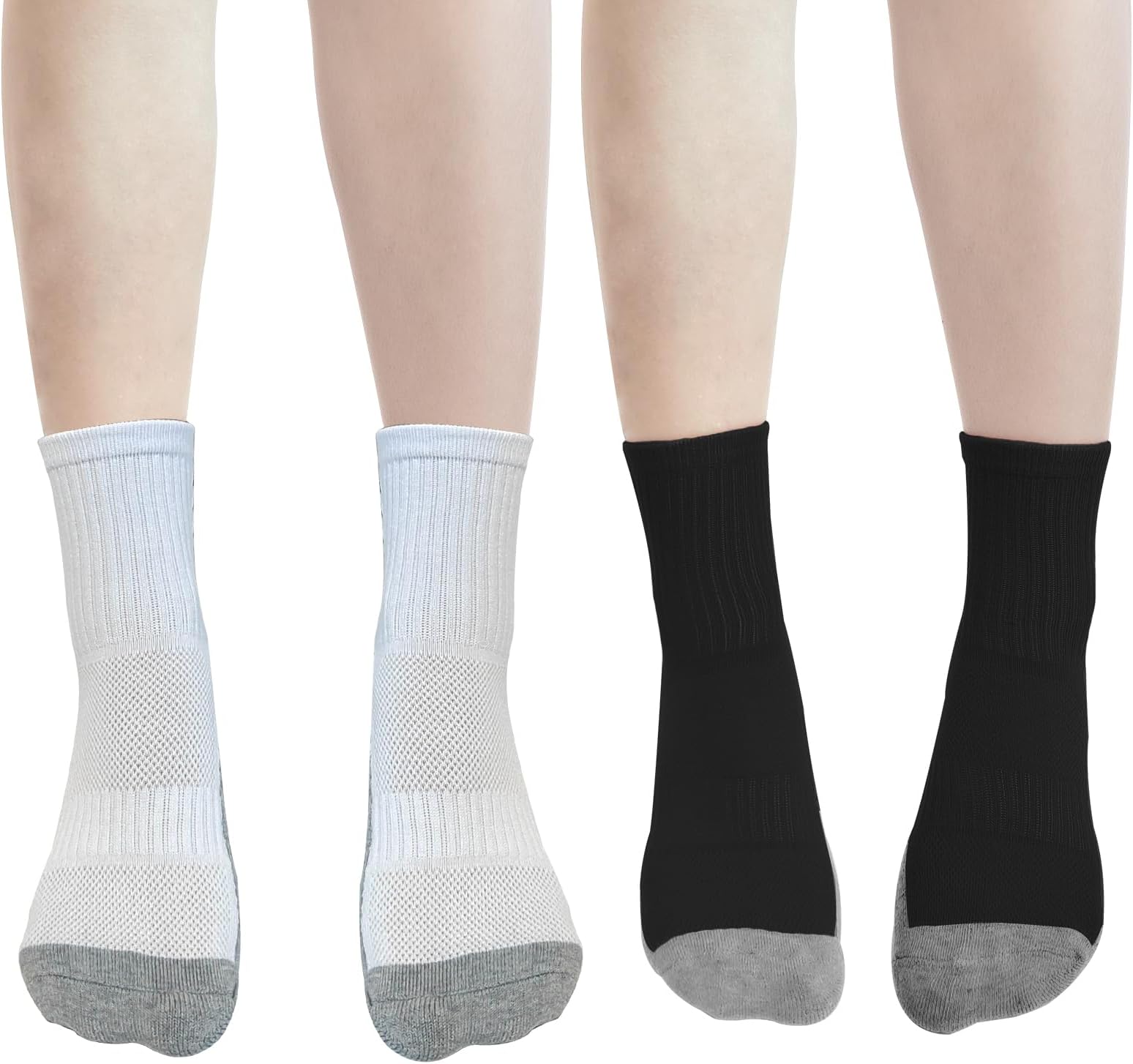 EQLEFGrip Socks Football Kids, Anti-slip Sport Socks Breathable Anti-blister Comfortable Soccer Socks Boys Girls Rugby Grip Socks for Running Basketball and Hiking