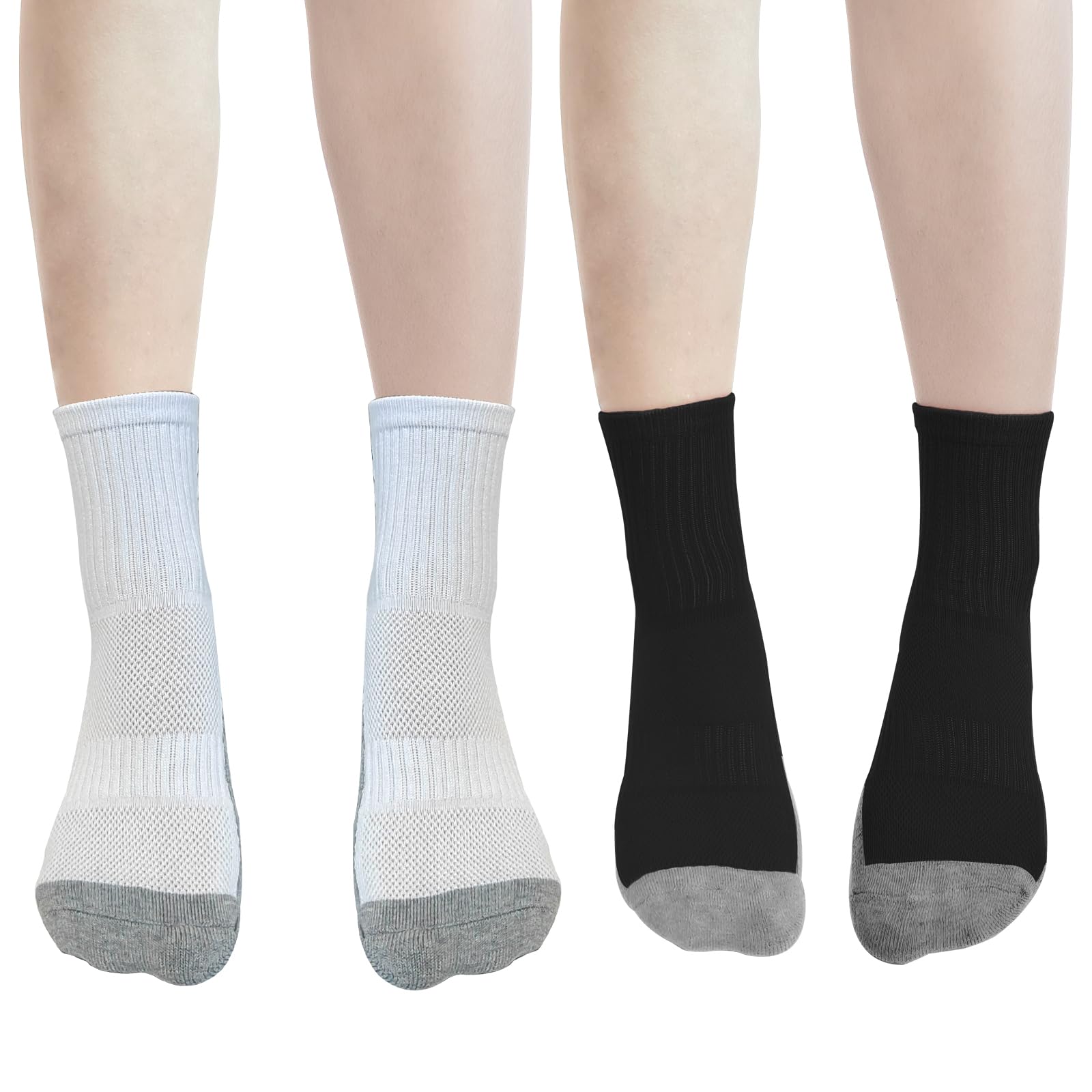 EQLEFGrip Socks Football Kids, Anti-slip Sport Socks Breathable Anti-blister Comfortable Soccer Socks Boys Girls Rugby Grip Socks for Running Basketball and Hiking