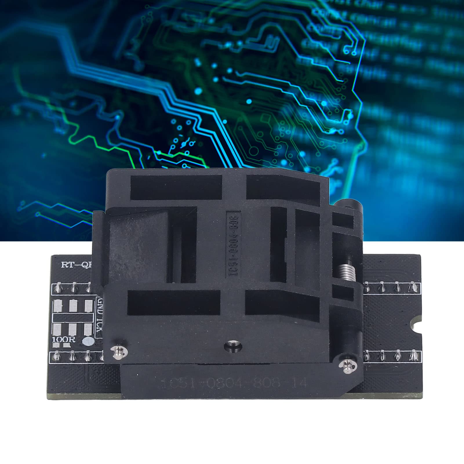Demeras Adattatore Programmatore RT809H Presa QFP80 Ad Alta velocità per la Programmazione EMMC in Applicazioni di Manutenzione