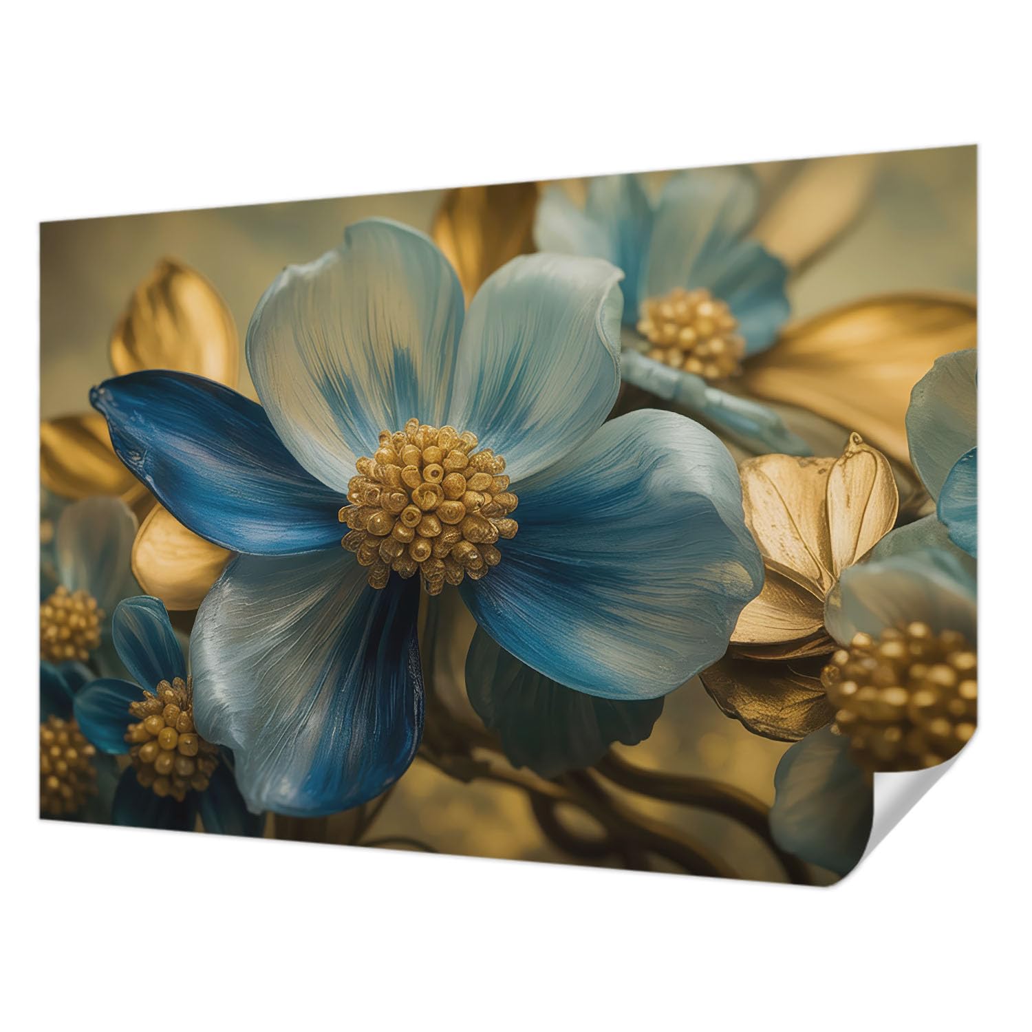 Papel tapiz arreglo floral para decorar las paredes del dormitorio y el recibidor de casa