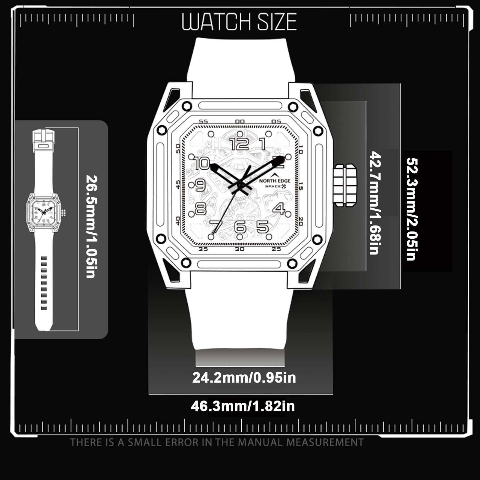 Generisch Reloj Esqueleto de Lujo para Hombre – Reloj mecánico automático