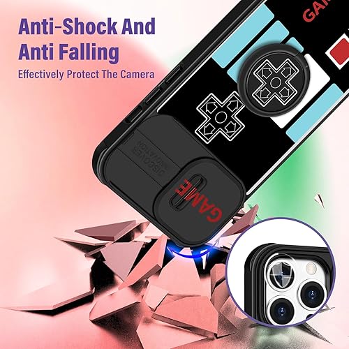 Miniatura 3 de Funermei Funda 2 en 1 para iPhone 15 Pro para niños, bonita funda divertida y divertida de dibujos animados, para niños, niñas y hombres, diseño