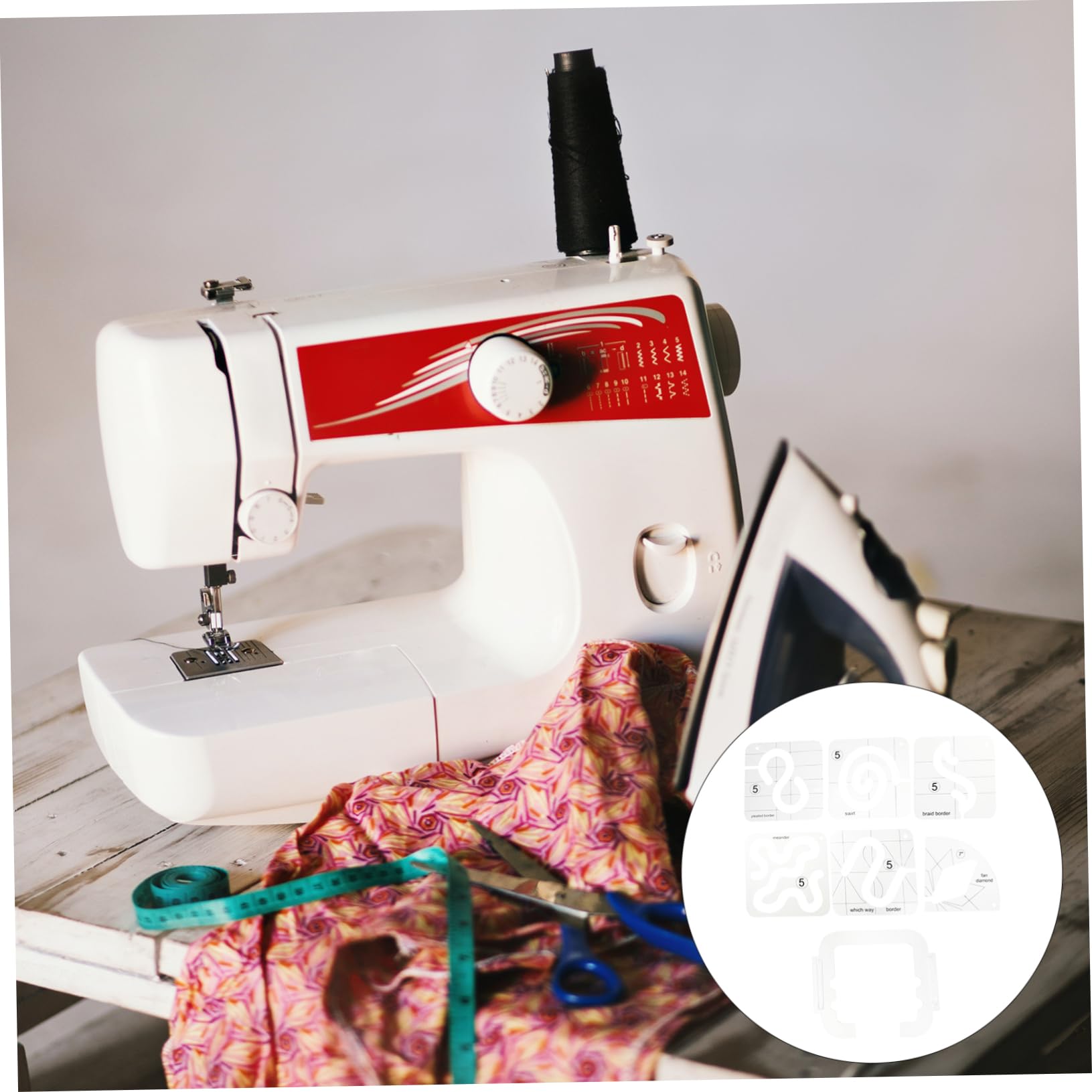 Angoily 7 Piezas de Costura Acrílica para Patchwork Plantillas de Costura Diy Ruedas de Acolchado Herramienta Profesional para Diseño de Material Duradero y Seguro