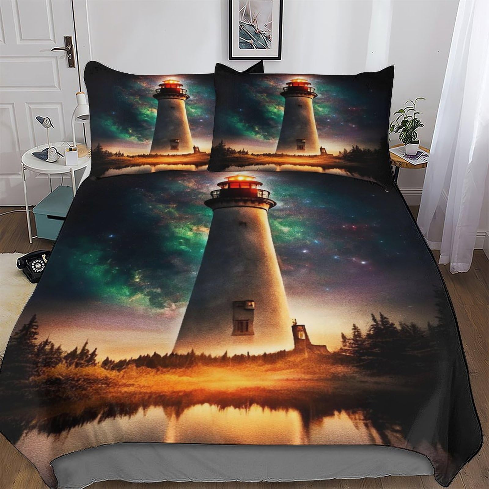 Housse de couette phare anti-plis en microfibre pour en finir avec la couette qui glisse