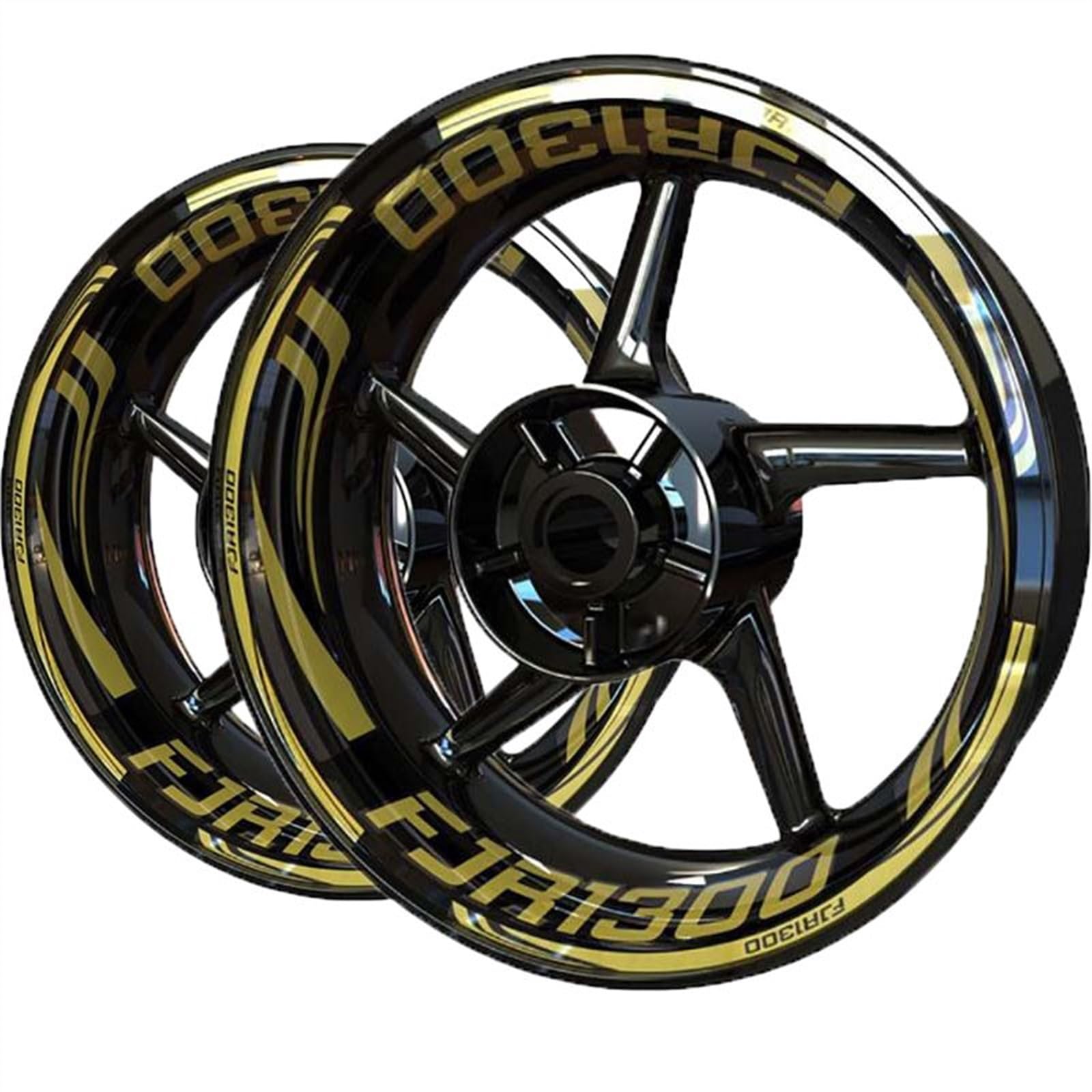 Applique for for Fjr1300 Sticker Decal for Fjr 1300 Wheel Rim Front and Rear Set(A6)