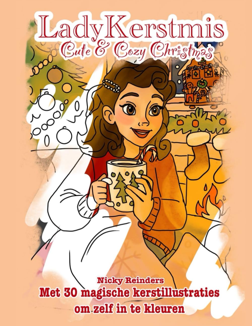 LadyKerstmis Cute and Cozy Christmas: Kleurboek