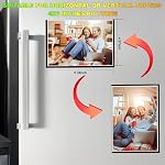 CHUNNIAO Black Magnetic Picture Frame 4X6 for Refrigerator,Photo Magnets Sleeves